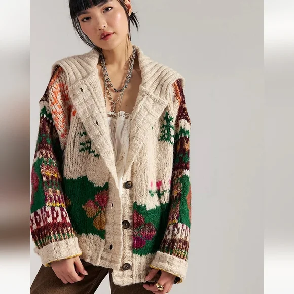 NWT Free People Wonderland SoftSpun Cardi - Picture 2 of 12